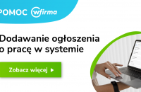 Ogłoszenia o pracę w systemie wFirma