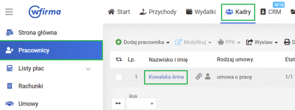 Kwalifikacje pracowników - dodanie terminów i informacji o szczególnych uprawnieniach pracowników