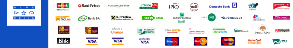 Szybkie płatności za wydatki - lista obsługiwanych banków