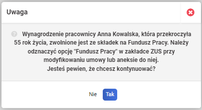 Lista płac - Fundusz Pracy