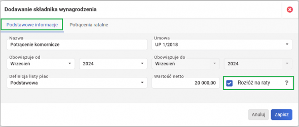 Potrącenia z wynagrodzenia – szczegóły potrącenia